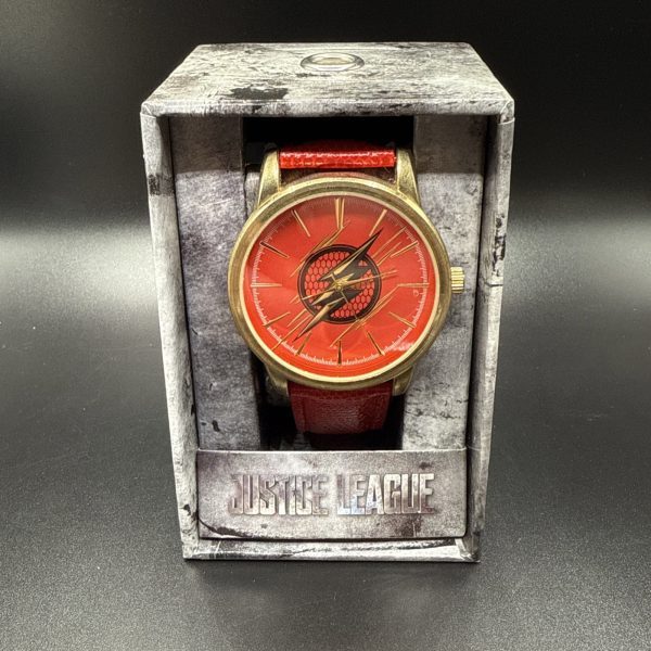 Accutime Watch Corp Justice League The FLASH Wrist Watch JLM5006 Brand New