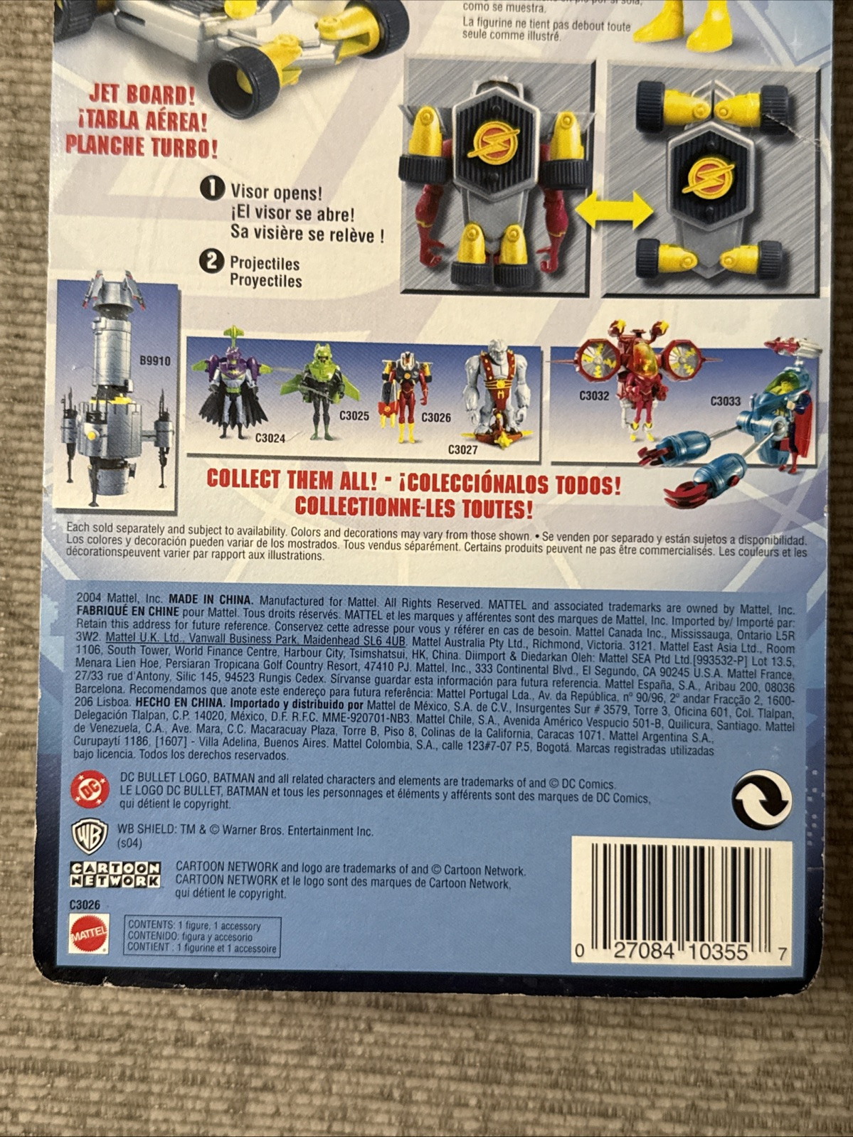Mission Vision The Flash MOC Justice League Morph-Gear C3026 2003 Mattel