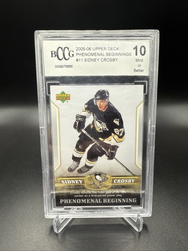 2005-06 UD Phenomenal Beginnings Sidney Crosby BCCG 10 Mint #11 Rookie RC