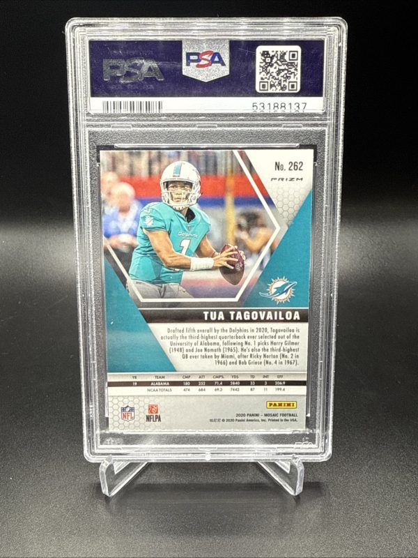 PSA 10 TUA TAGOVAILOA ROOKIE 2020 Panini Mosaic #262 Reactive Orange GEM MINT