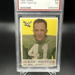 1959 Topps #79 Jerry Norton PSA 7 Near Mint Philadelphia Eagles