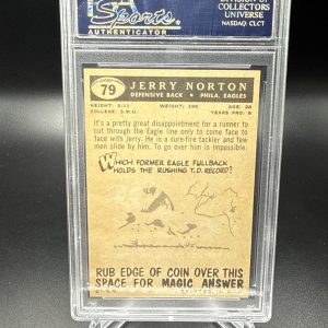 1959 Topps #79 Jerry Norton PSA 7 Near Mint Philadelphia Eagles