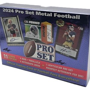 2024 Leaf Pro Set Metal Football Factory Sealed Hobby Box 11 Cards 7 Autographs!
