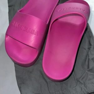 BALENCIAGA Size: 39 Chunky sole rubber sandals pink Ladies complete set