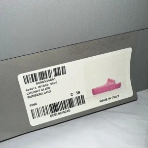 BALENCIAGA Size: 39 Chunky sole rubber sandals pink Ladies complete set