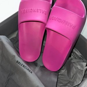 BALENCIAGA Size: 39 Chunky sole rubber sandals pink Ladies complete set