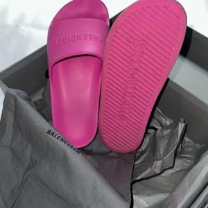 BALENCIAGA Size: 39 Chunky sole rubber sandals pink Ladies complete set