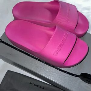 BALENCIAGA Size: 39 Chunky sole rubber sandals pink Ladies complete set