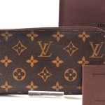 Louis Vuitton Monogram Long Wallet Leather Zip Used with Box