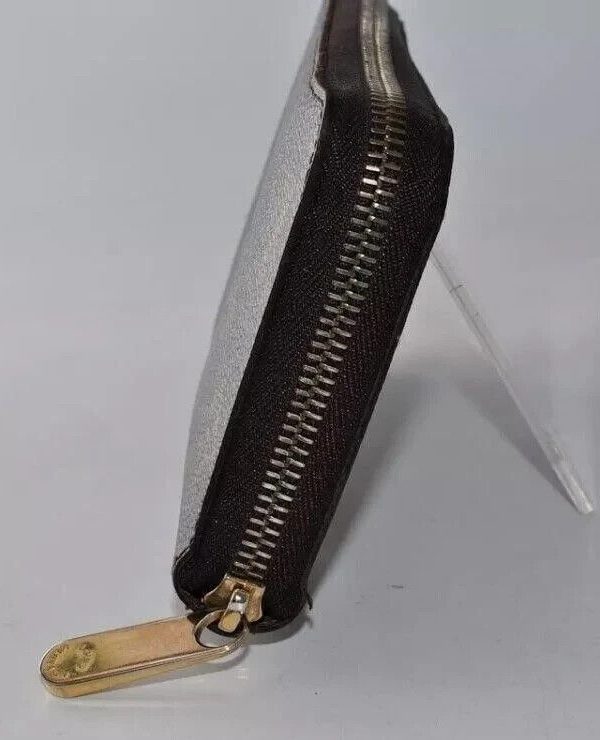 Louis Vuitton Monogram Long Wallet Leather Zip Used with Box