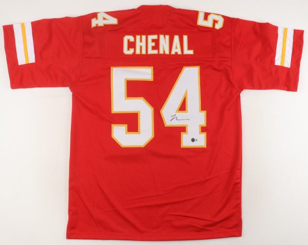 Leo Chenal Signed Kansas City Chiefs Jersey BECKETT 2022 3rd Round Draft Pk LB