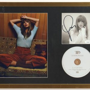 Taylor Swift The Tortured Poets Department CD Signed JSA COA Custom Frame