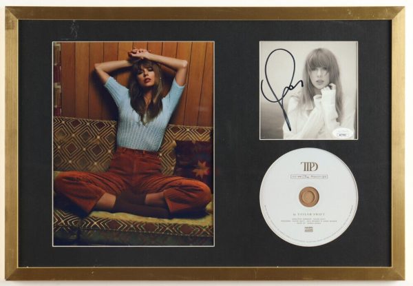 Taylor Swift The Tortured Poets Department CD Signed JSA COA Custom Frame