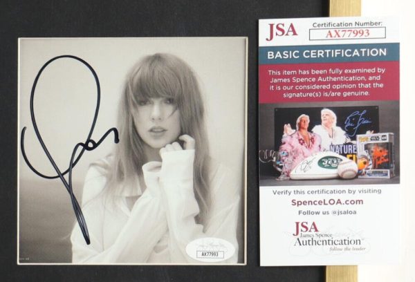 Taylor Swift The Tortured Poets Department CD Signed JSA COA Custom Frame