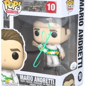 MARIO ANDRETTI Signed INDY 500 SPORTS LEGENDS #10 Funko Pop - JSA