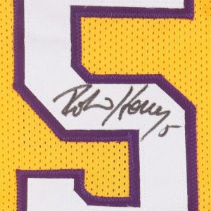 Robert Horry Signed Los Angeles Lakers Custom Jersey Beckett Sz XL COA Beckett