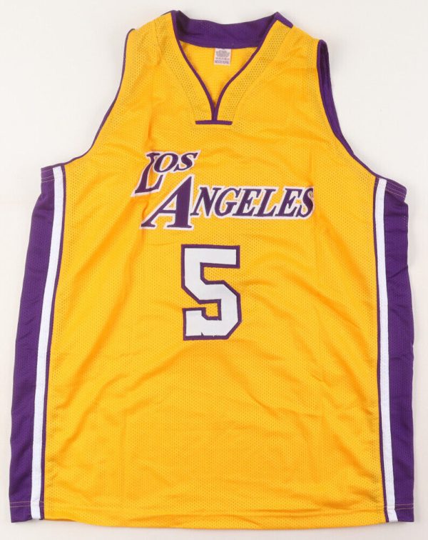 Robert Horry Signed Los Angeles Lakers Custom Jersey Beckett Sz XL COA Beckett