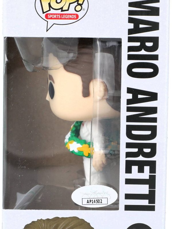MARIO ANDRETTI Signed INDY 500 SPORTS LEGENDS #10 Funko Pop - JSA