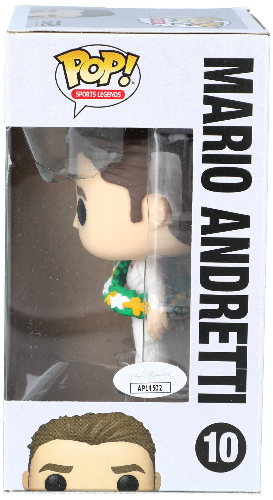 MARIO ANDRETTI Signed INDY 500 SPORTS LEGENDS #10 Funko Pop - JSA