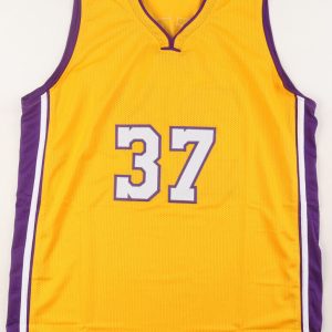 Los Angeles Lakers Ron Artest Signed Autograph Custom Gold Jersey Beckett