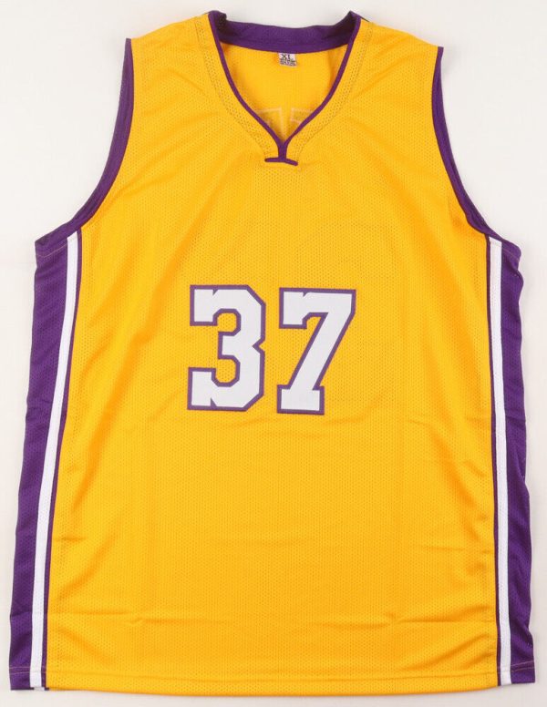 Los Angeles Lakers Ron Artest Signed Autograph Custom Gold Jersey Beckett