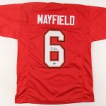 BAKER MAYFIELD Signed/Auto Tampa Bay Buccaneers Custom Style Jersey Beckett