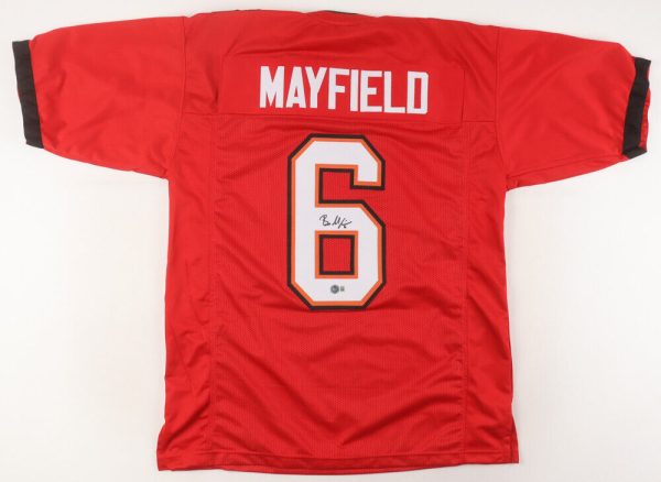 BAKER MAYFIELD Signed/Auto Tampa Bay Buccaneers Custom Style Jersey Beckett