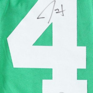 Jrue Holiday Autographed Green Boston Celtics Jersey Signed Beckett BAS COA XL