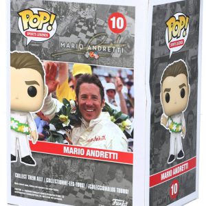 MARIO ANDRETTI Signed INDY 500 SPORTS LEGENDS #10 Funko Pop - JSA