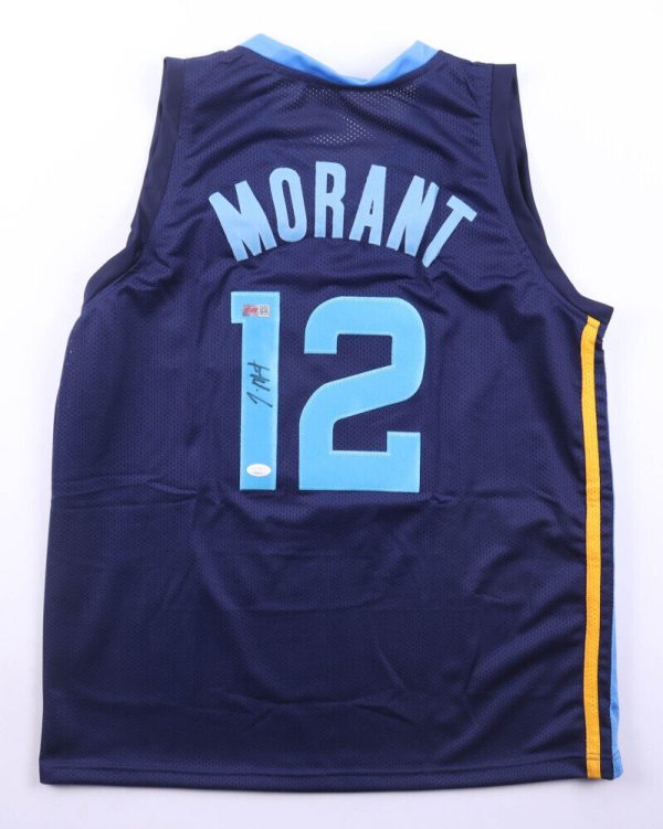 JA Morant Signed Memphis Grizzlies Custom Jersey PIA & JSA COA