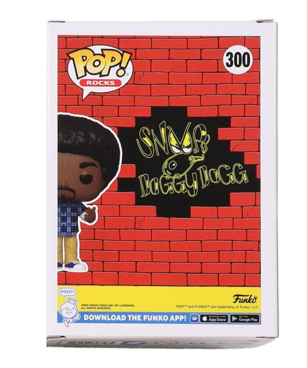 SNOOP DOGG DEATH ROW SIGNED FUNKO POP #300 WITH PROTECTOR JSA COA