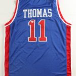 Isiah Thomas Signed Autographed Custom Blue/Red Bad Boys Jersey JSA Authentic