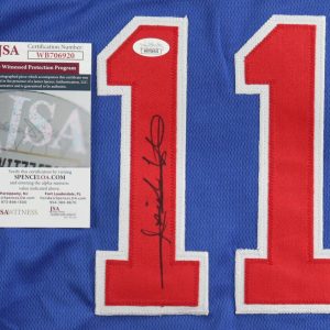 Isiah Thomas Signed Autographed Custom Blue/Red Bad Boys Jersey JSA Authentic