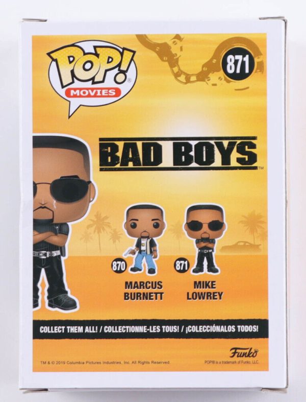 Will Smith Signed Bad Boys Mike Lowrey Vaulted Funko Pop! #871 With PSA COA