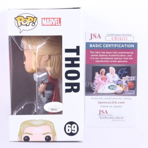 Chris Hemsworth Signed Thor Funko Pop #69 MARVEL AVENGERS With Protector JSA COA