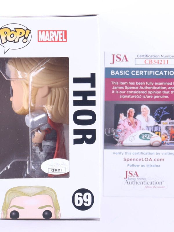 Chris Hemsworth Signed Thor Funko Pop #69 MARVEL AVENGERS With Protector JSA COA