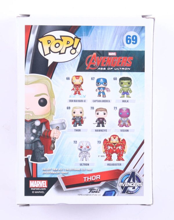 Chris Hemsworth Signed Thor Funko Pop #69 MARVEL AVENGERS With Protector JSA COA