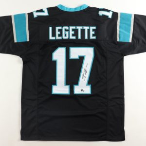 Xavier Legette Carolina Panthers Signed Custom Black Jersey- Beckett COA