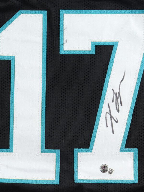 Xavier Legette Carolina Panthers Signed Custom Black Jersey- Beckett COA