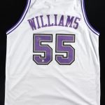 Jason Williams Autographed/Signed Jersey Sacramento Kings Beckett Sticker COA