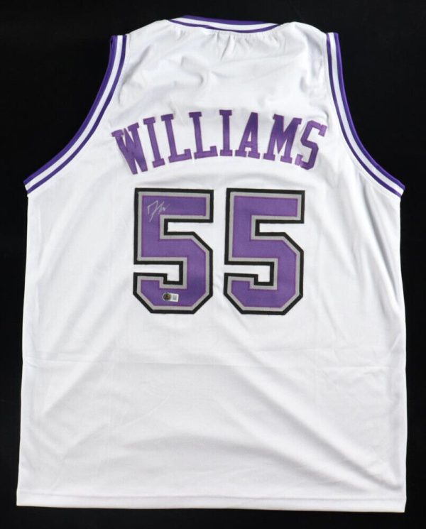 Jason Williams Autographed/Signed Jersey Sacramento Kings Beckett Sticker COA