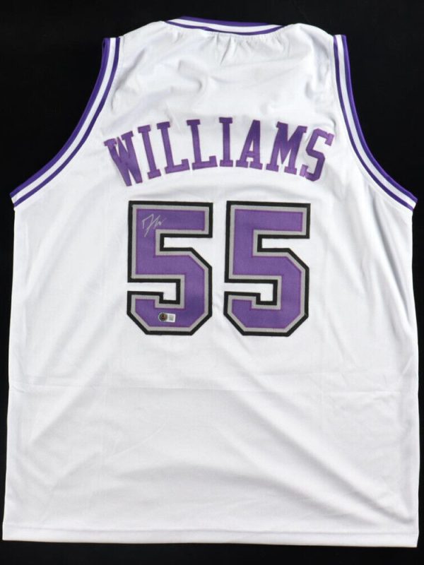 Jason Williams Autographed/Signed Jersey Sacramento Kings Beckett Sticker COA