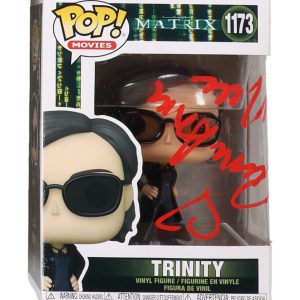 Funko Pop! Vinyl: The Matrix - Trinity #1173 Signed By Carrie-Ann Moss With JSA