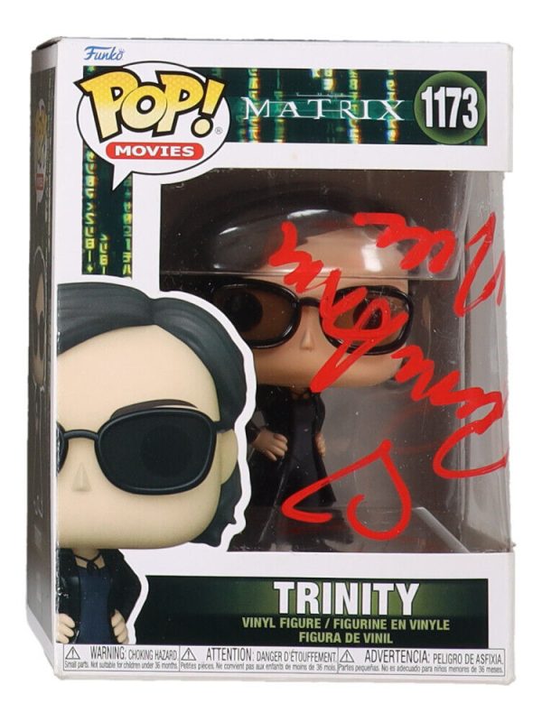 Funko Pop! Vinyl: The Matrix - Trinity #1173 Signed By Carrie-Ann Moss With JSA