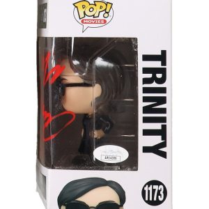 Funko Pop! Vinyl: The Matrix - Trinity #1173 Signed By Carrie-Ann Moss With JSA