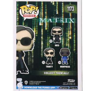 Funko Pop! Vinyl: The Matrix - Trinity #1173 Signed By Carrie-Ann Moss With JSA