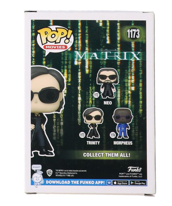 Funko Pop! Vinyl: The Matrix - Trinity #1173 Signed By Carrie-Ann Moss With JSA