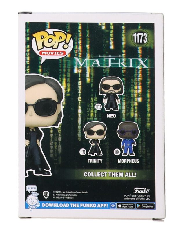 Funko Pop! Vinyl: The Matrix - Trinity #1173 Signed By Carrie-Ann Moss With JSA