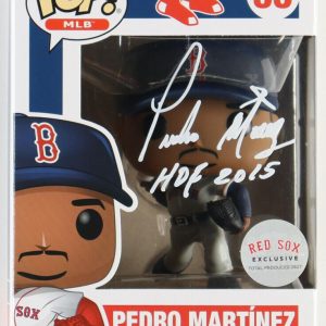 PEDRO MARTINEZ Signed Stadium Giveaway Funko POP! Baseball #55 Soft Case JSA COA