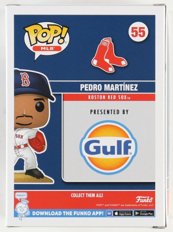 PEDRO MARTINEZ Signed Stadium Giveaway Funko POP! Baseball #55 Soft Case JSA COA